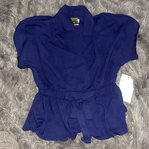 Sweet rain top with cinch waist